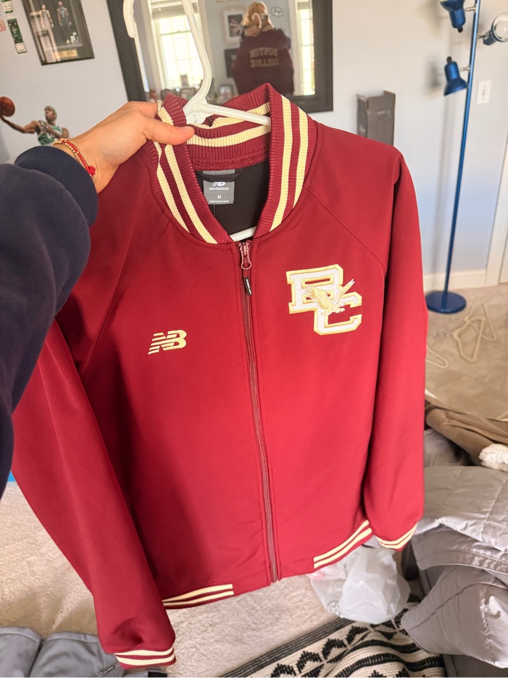 New Balance Boston College Bomber Varsity Jacket